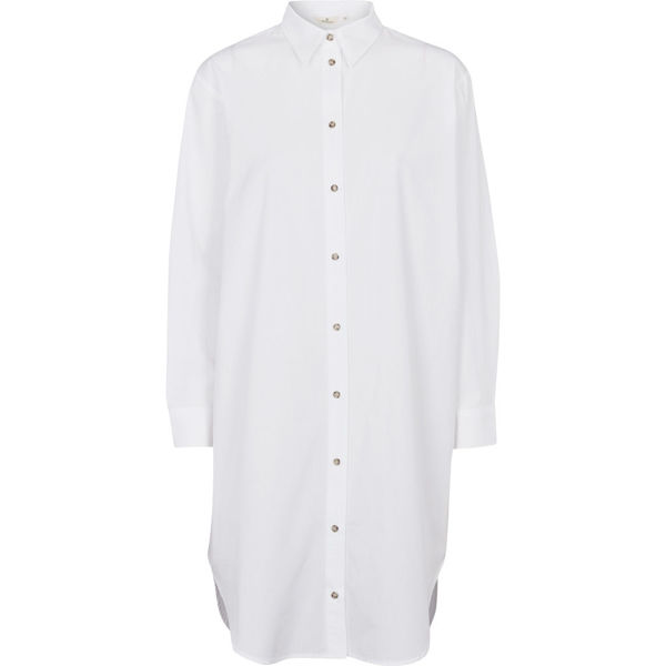 Basic Apparel Skjorte Vilde Loose Bright White
