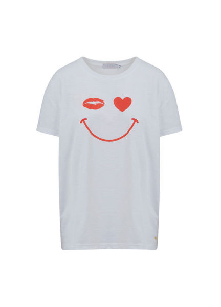 Coster Copenhagen T-shirt Oversize Happy White