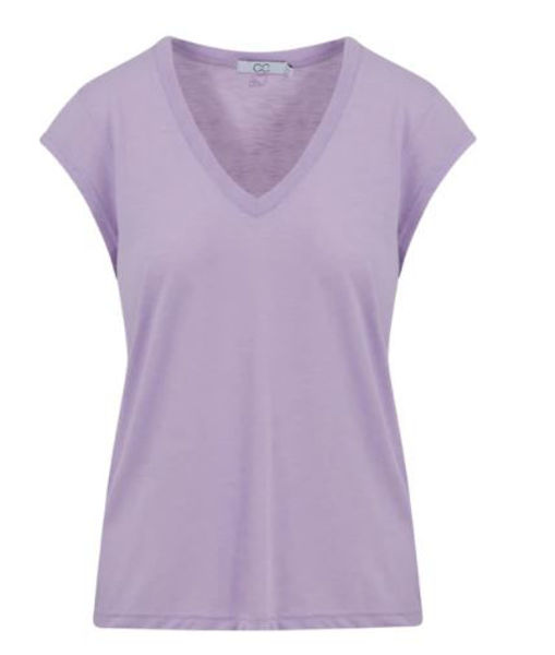 CC Heart V-Neck T-Shirt Lavender