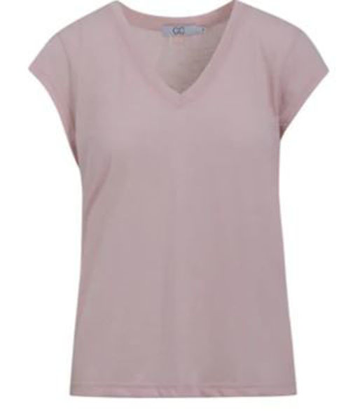 CC Heart V-Neck T-Shirt Daisy Pink